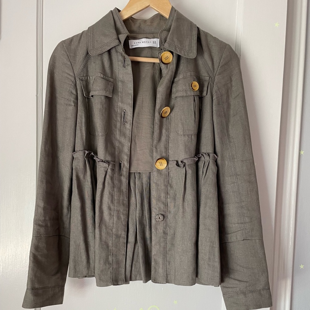 Greige linen jacket